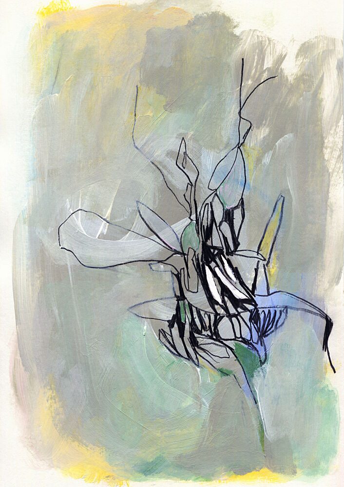 Abstract Botanical Bloom art print by Jenja Braun for $57.95 CAD