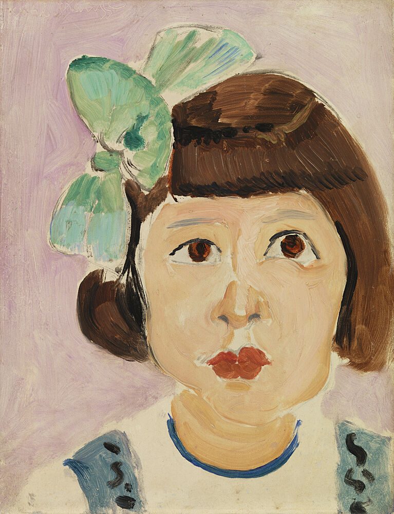 Henri Matisses Head of a Young Girl Tete de Fillette 1917 art print by Henri Matisse for $57.95 CAD