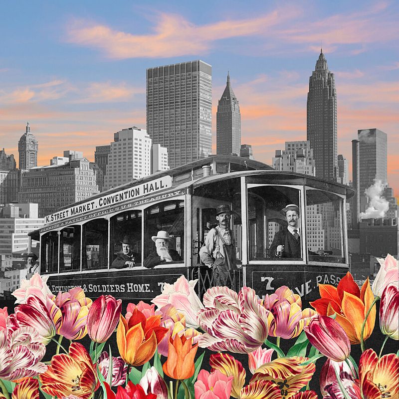 Surreal City Blooms art print by Marja van den Hurk for $57.95 CAD