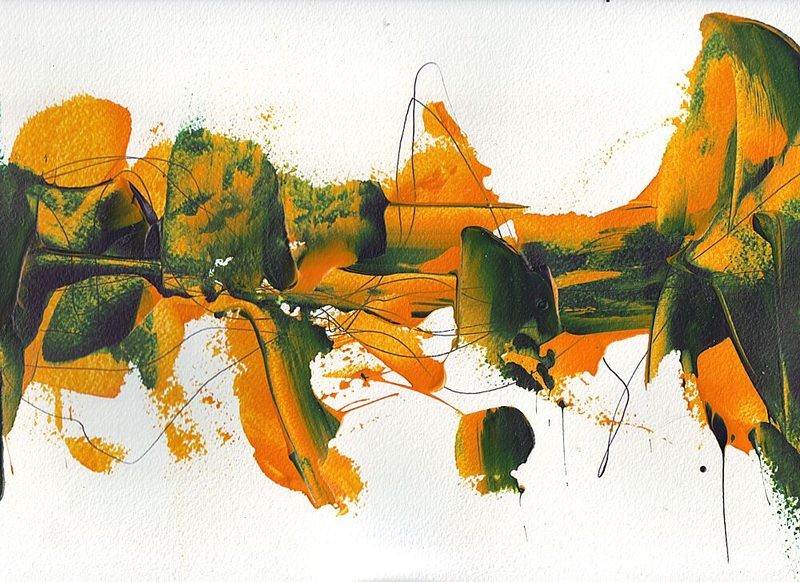 Vibrant Abstract Movement art print by Rafal Kulik for $57.95 CAD
