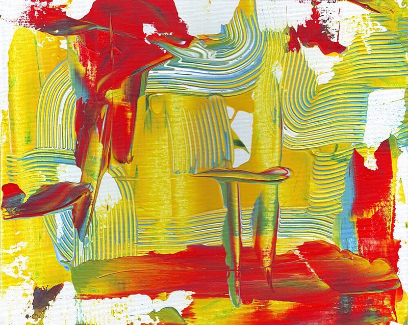 Vibrant Abstract Strokes art print by Rafal Kulik for $57.95 CAD