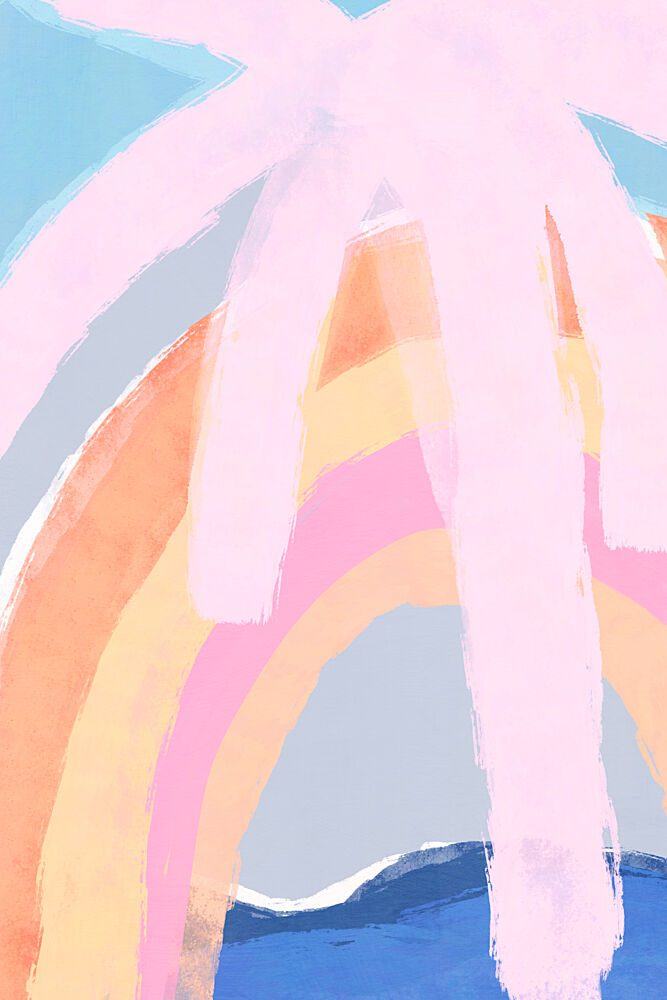 Pastelbeach art print by Treechild for $57.95 CAD