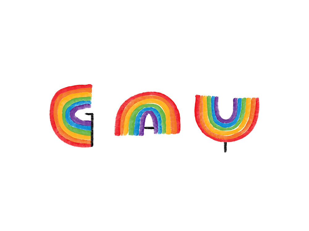 Gay Pride Rainbow art print by Martina Scott for $57.95 CAD