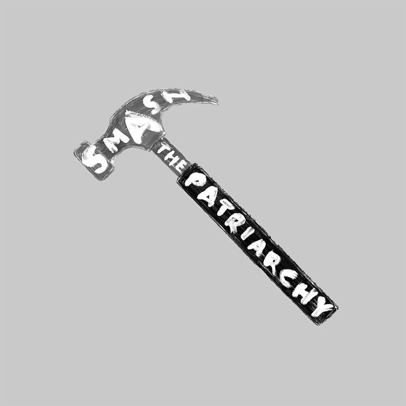 Smash Patriarchy Hammer art print by Martina Scott for $57.95 CAD