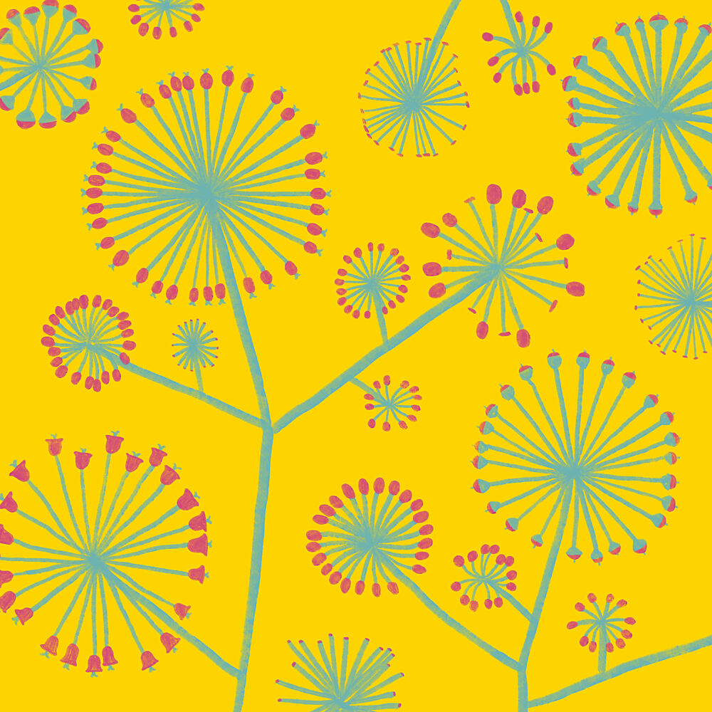 Bright Yellow Florals art print by Martina Scott for $57.95 CAD
