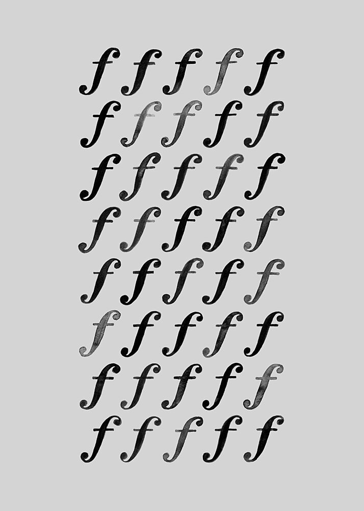 Forte Musical Pattern art print by Martina Scott for $57.95 CAD