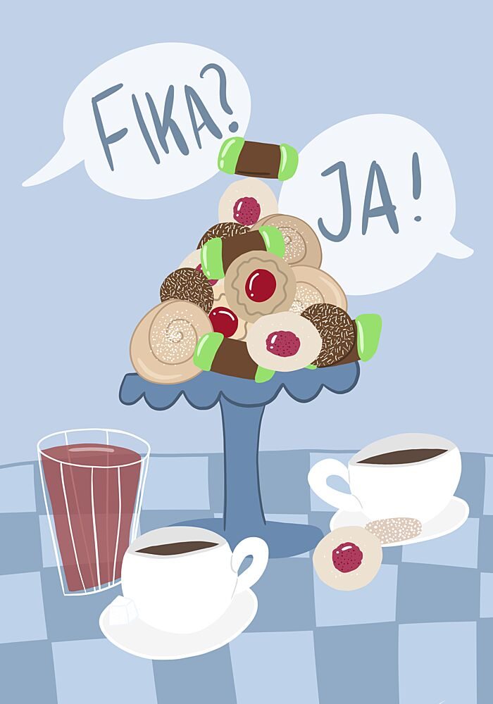 Fika? art print by Athene Fritsch for $57.95 CAD