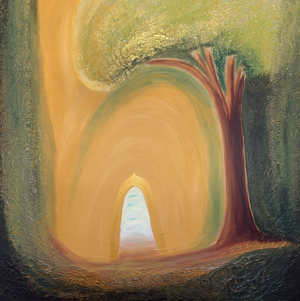 Golden Forest Path art print by VonRondon for $57.95 CAD