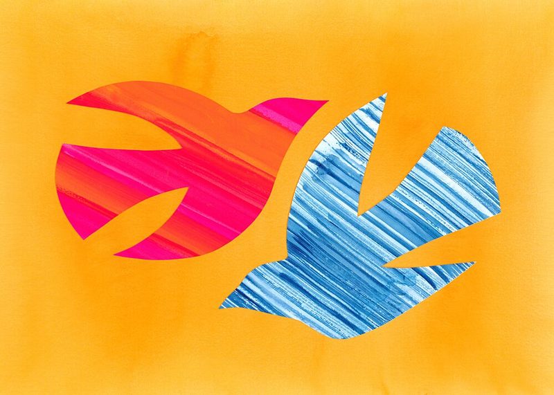 Cut-Out Birds art print by Isabelle Brent for $57.95 CAD