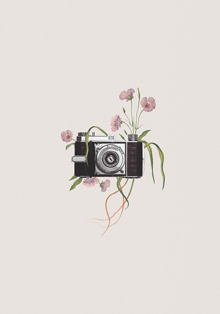 Flowering Vintage Camera art print by Frida Floral Studio for $57.95 CAD