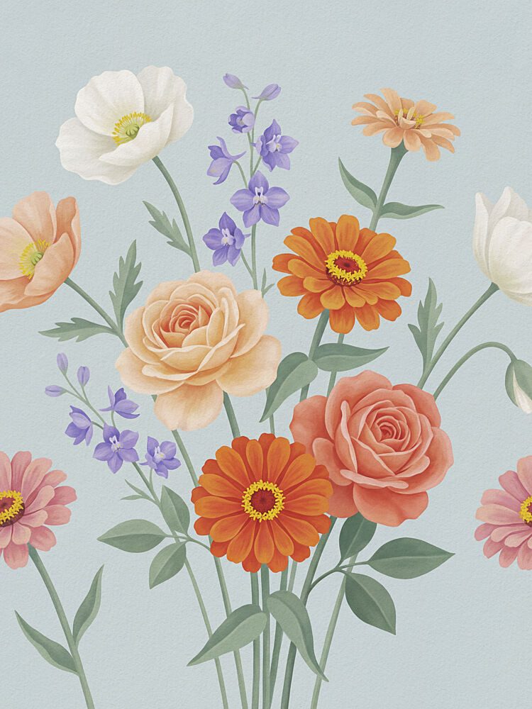 Colorful Garden Blooms art print by Andreas Magnusson for $57.95 CAD