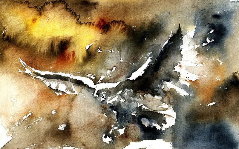 Soaring Watercolor Eagle art print by RodMacIver for $57.95 CAD