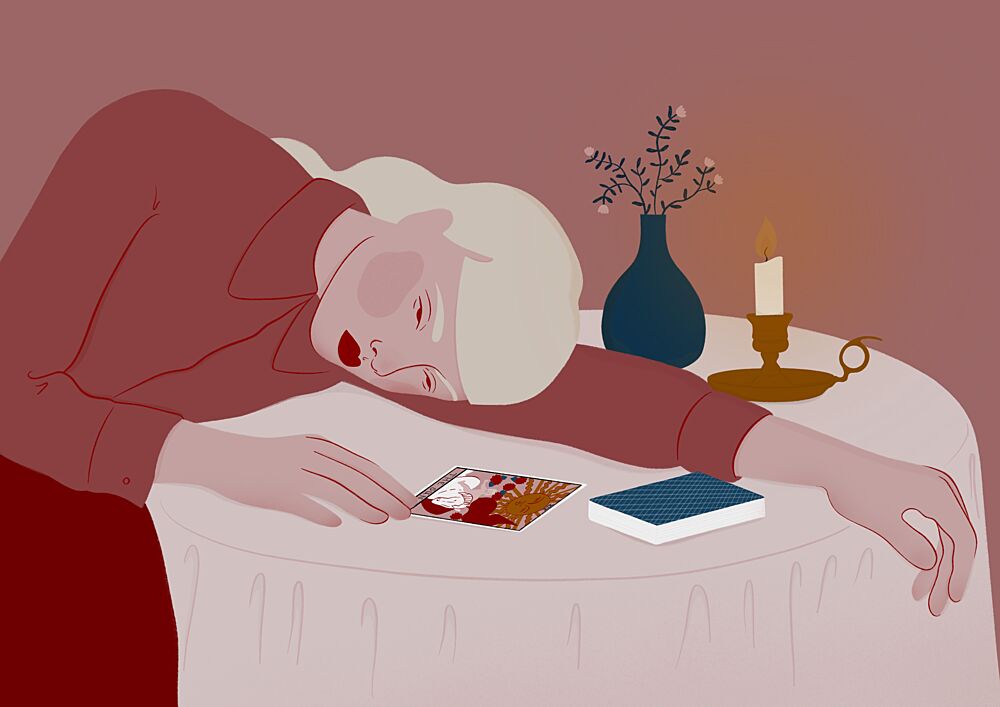 Pensive Woman Candlelight art print by Ida Alvarsson for $57.95 CAD