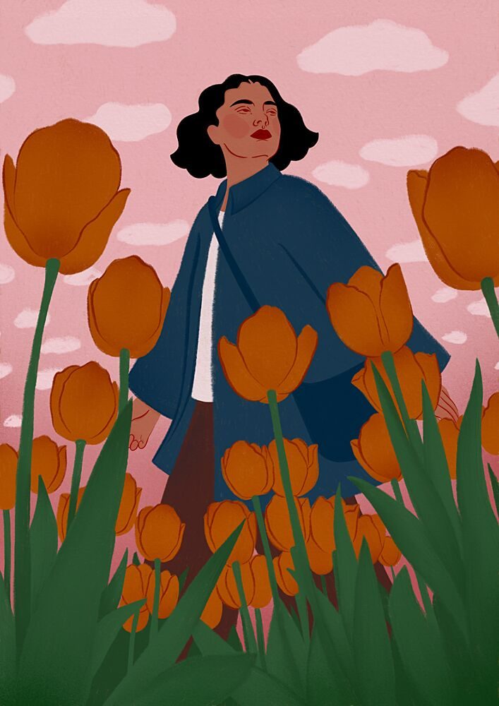 Spring Tulip Bliss art print by Ida Alvarsson for $57.95 CAD