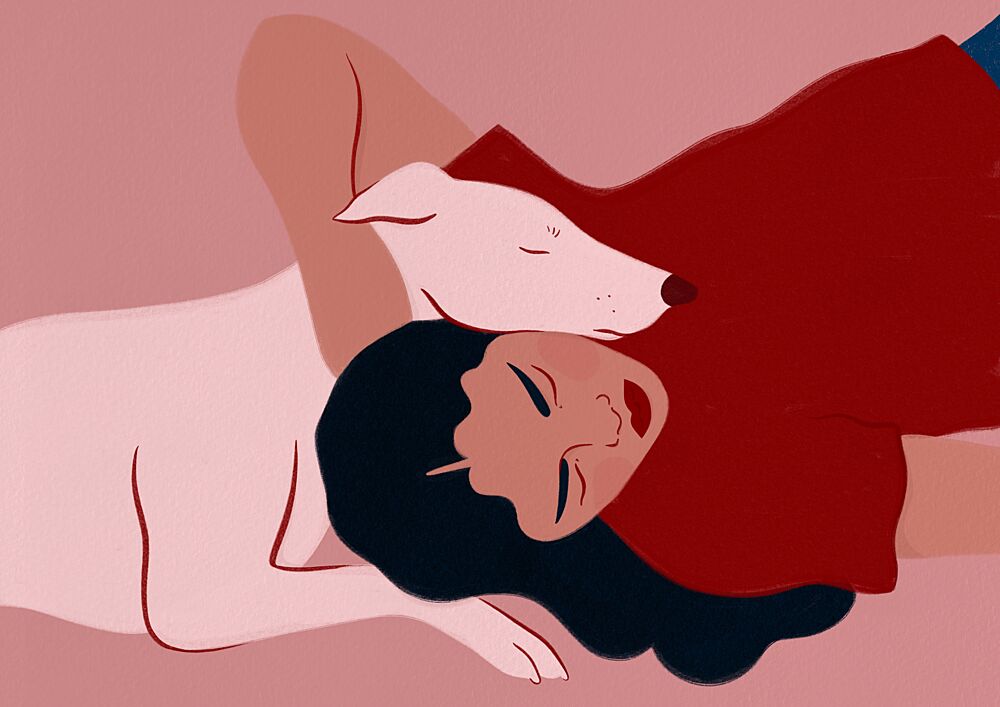 Peaceful Dog Companions art print by Ida Alvarsson for $57.95 CAD