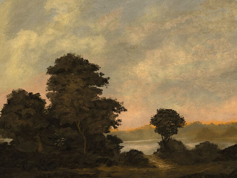 Tranquil Sunset Landscape art print by Dan Hobday for $57.95 CAD