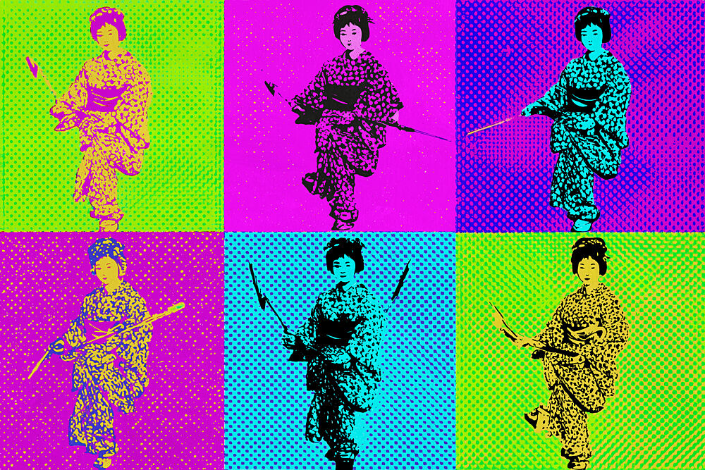 Japanese Pop Art Woman art print by Treechild for $57.95 CAD