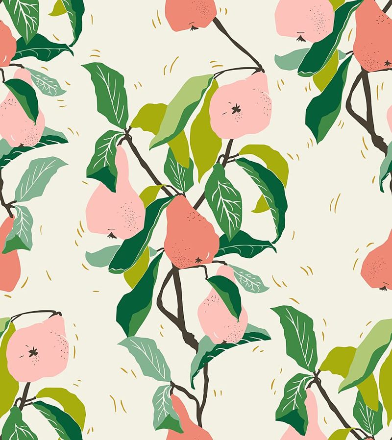 Botanical Pink Pears art print by Annick for $57.95 CAD