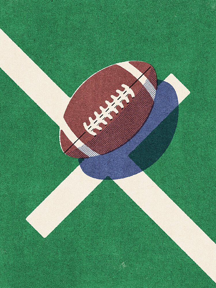 Game Day Football art print by Daniel Coulmann for $57.95 CAD