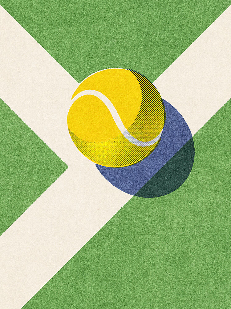Game Day Tennis Ball art print by Daniel Coulmann for $57.95 CAD