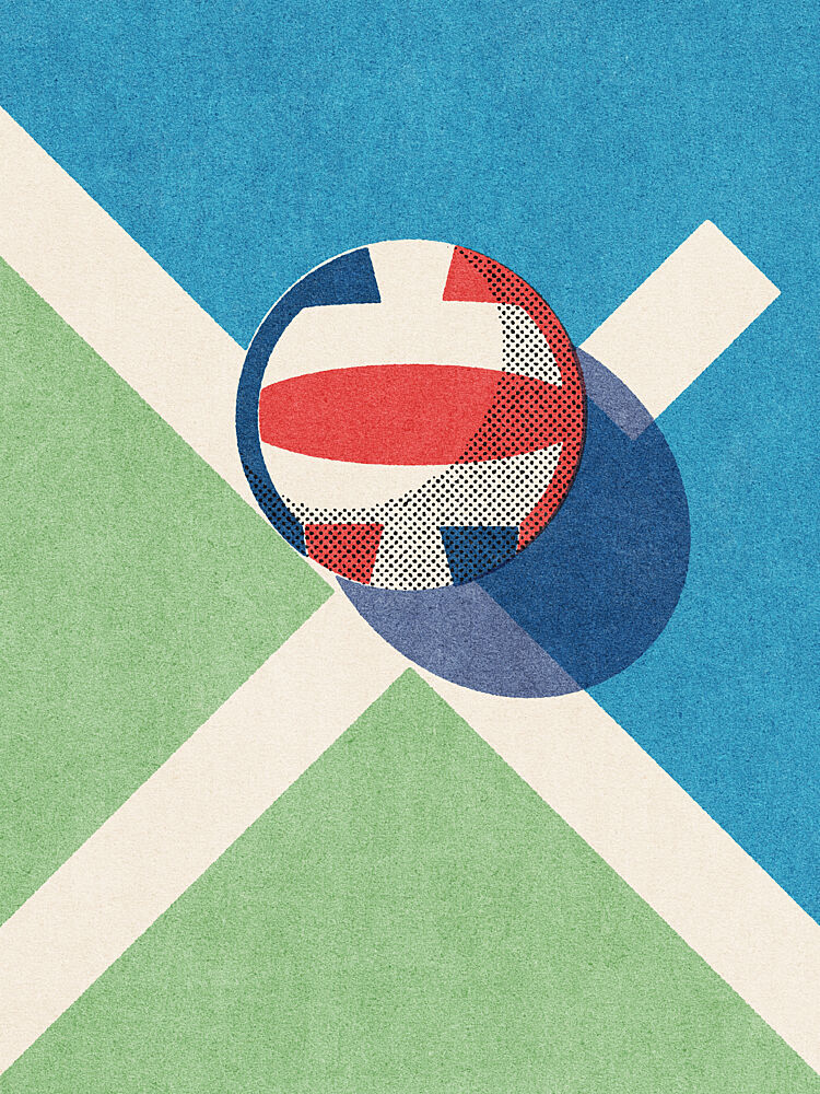 Pop Art Volleyball art print by Daniel Coulmann for $57.95 CAD