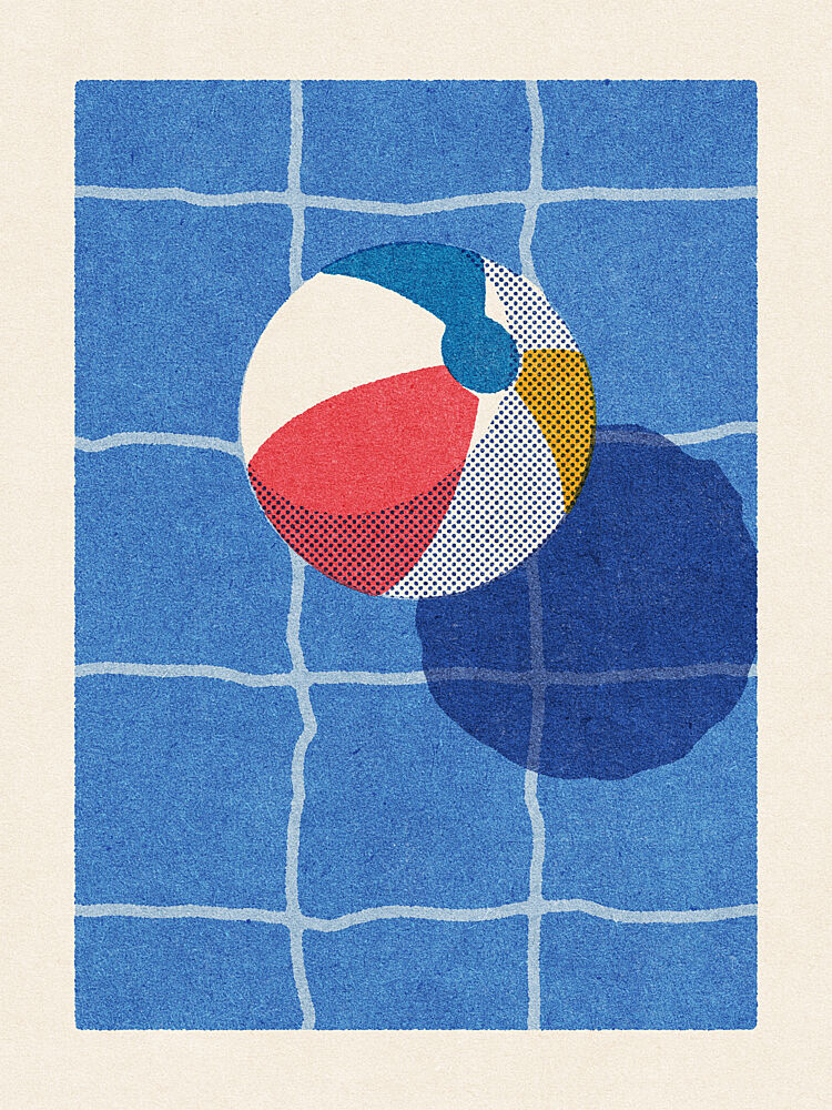 Pop Art Pool Ball art print by Daniel Coulmann for $57.95 CAD