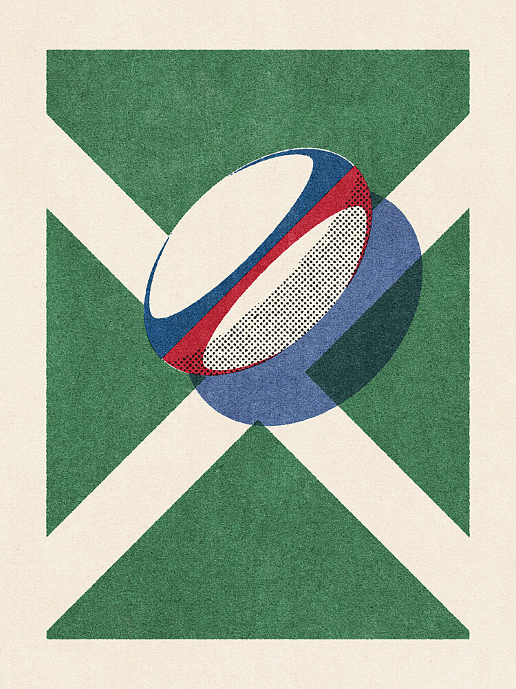Scottish Rugby Spirit art print by Daniel Coulmann for $57.95 CAD