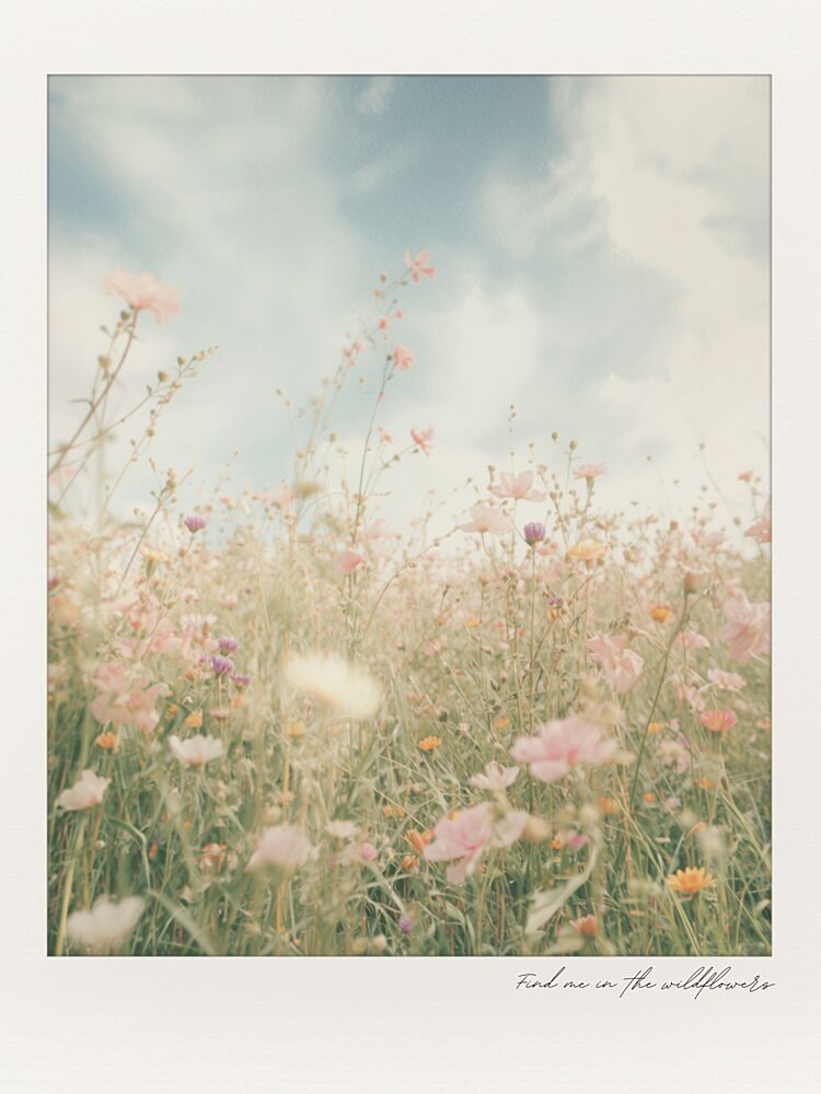Dreamy Wildflower Field art print by Ohkimiko for $57.95 CAD