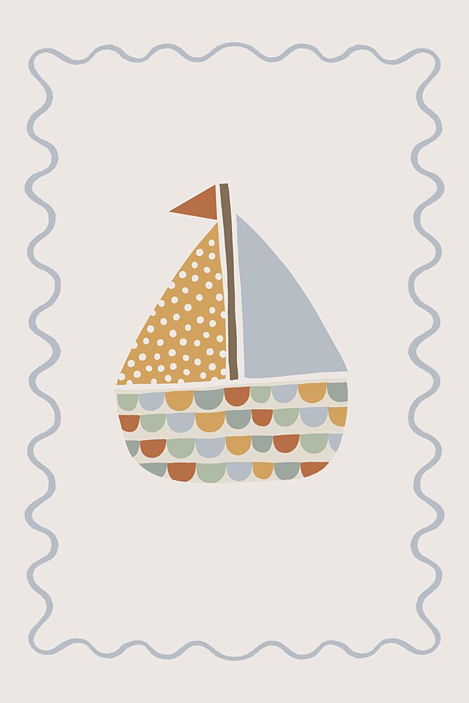 Whimsical Sailboat Adventure art print by Menina Lisboa for $57.95 CAD