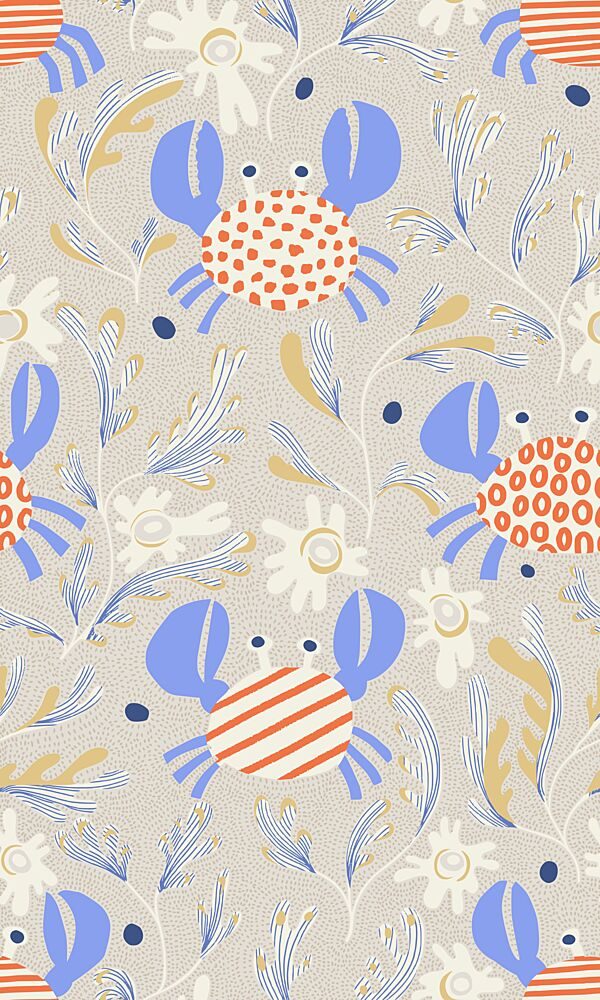 Playful Ocean Crabs art print by Annick for $57.95 CAD