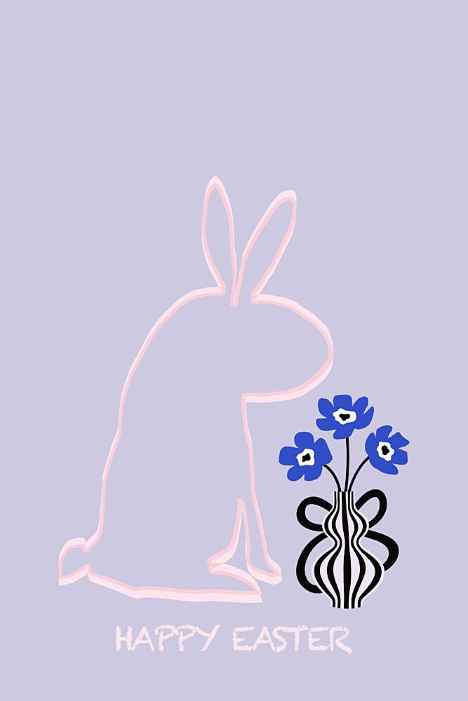 Gentle Easter Bunny art print by Cartissi for $57.95 CAD