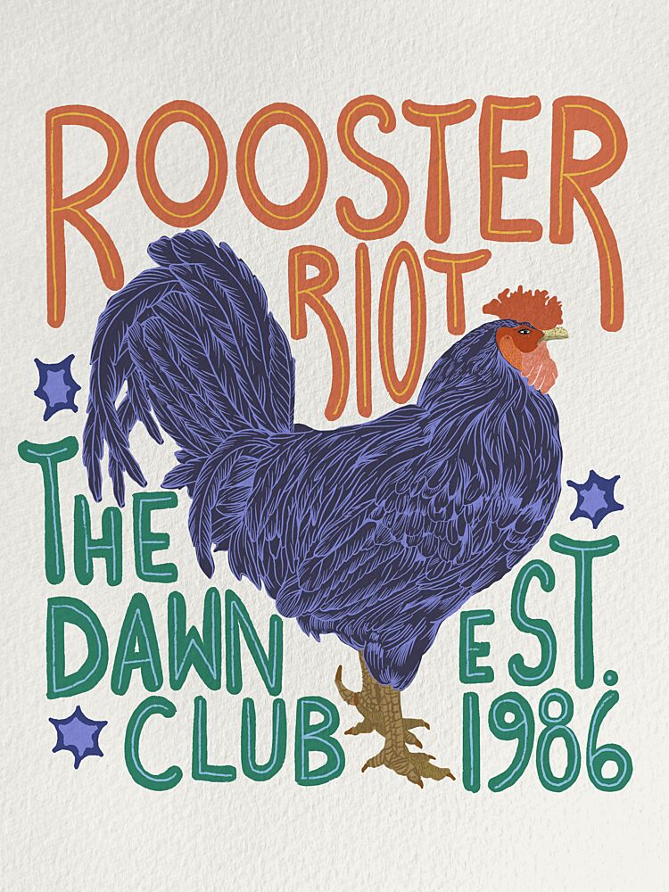 Rooster Riot Dawn Club art print by Yami Sm for $57.95 CAD