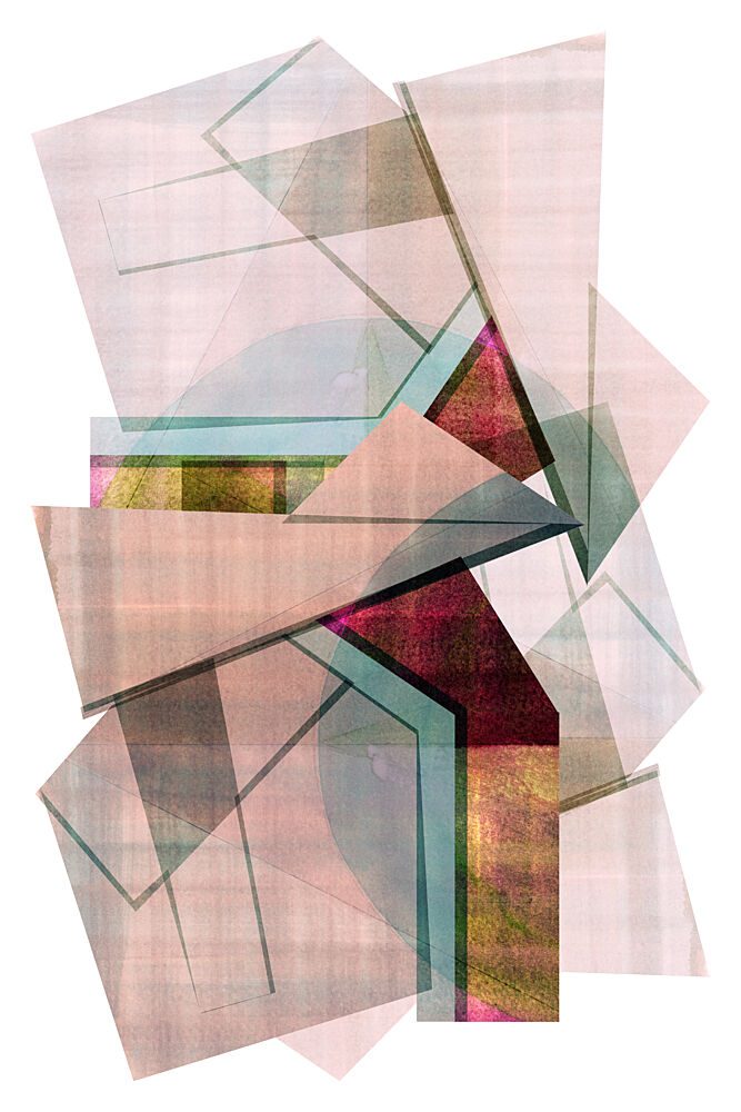Vibrant Geometric Layers art print by Cartissi for $57.95 CAD