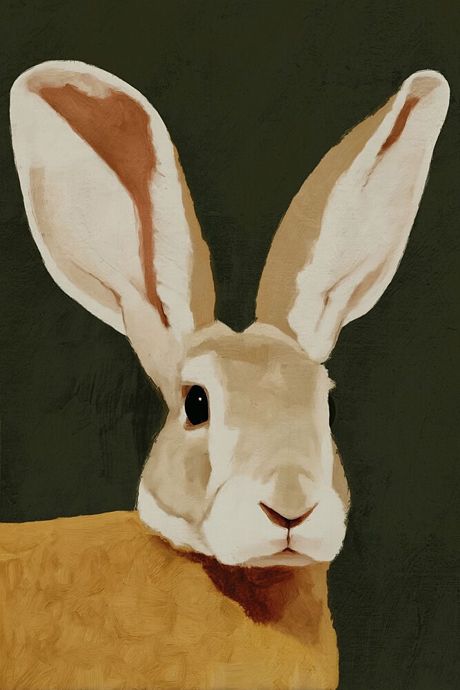 Quiet Rabbit Portrait art print by Treechild for $57.95 CAD