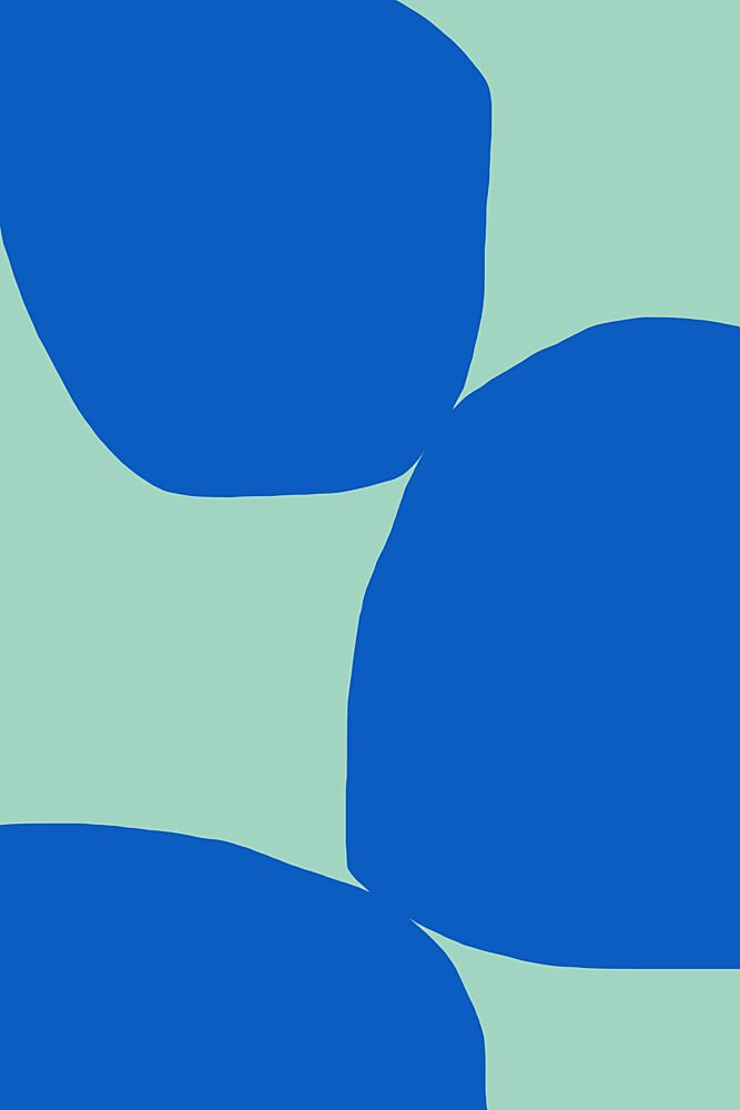 Modern Blue Forms art print by Treechild for $57.95 CAD