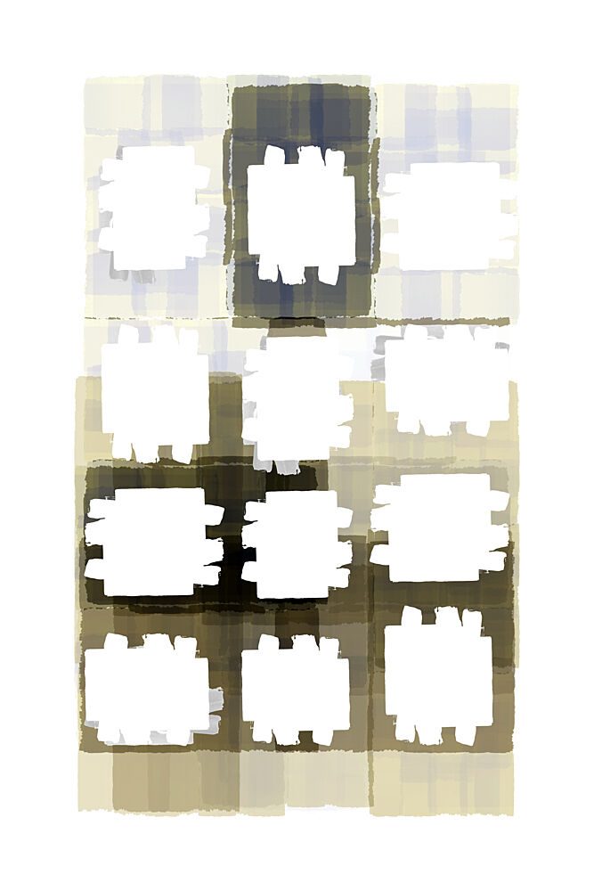 Muted Grid Abstract art print by Cartissi for $57.95 CAD