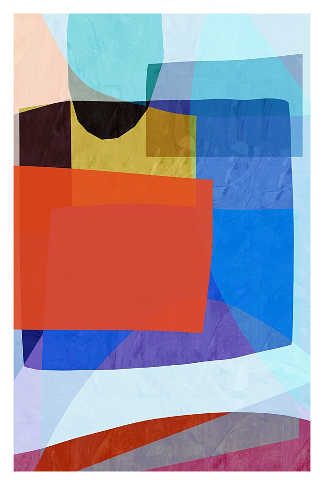 Vibrant Overlapping Shapes art print by Cartissi for $57.95 CAD