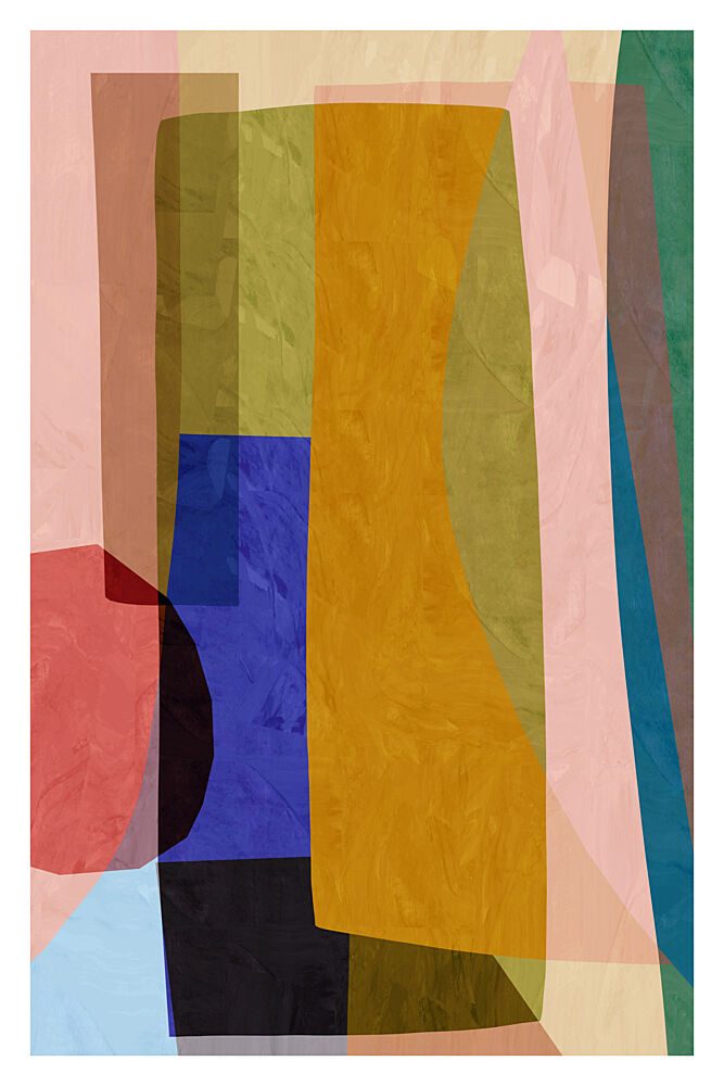 Colorful Layered Geometry art print by Cartissi for $57.95 CAD