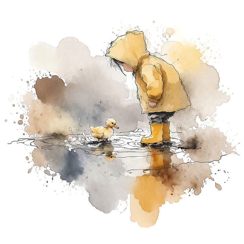 Curious Child Duckling art print by Natalie Bruns for $57.95 CAD