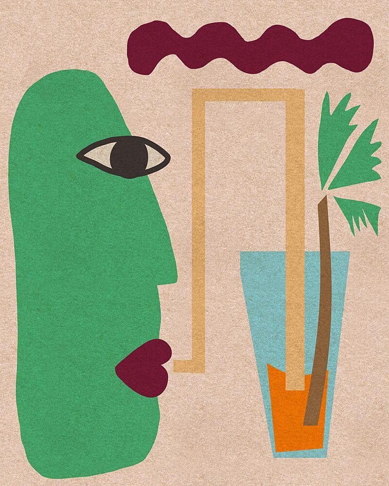 Abstract Tropical Face art print by Josie George for $57.95 CAD
