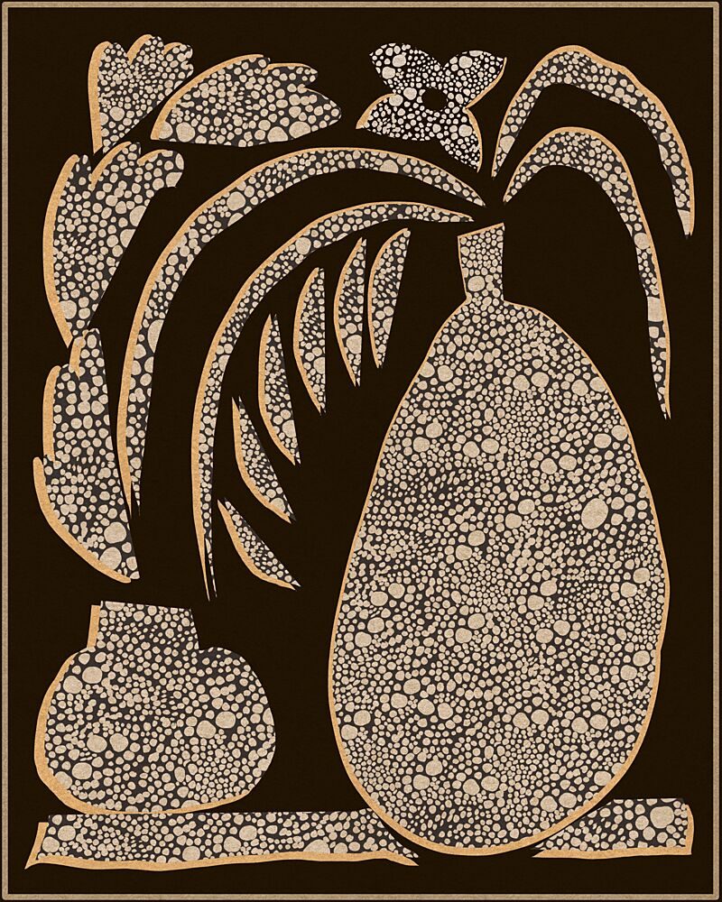 Textured Floral Still Life art print by Josie George for $57.95 CAD