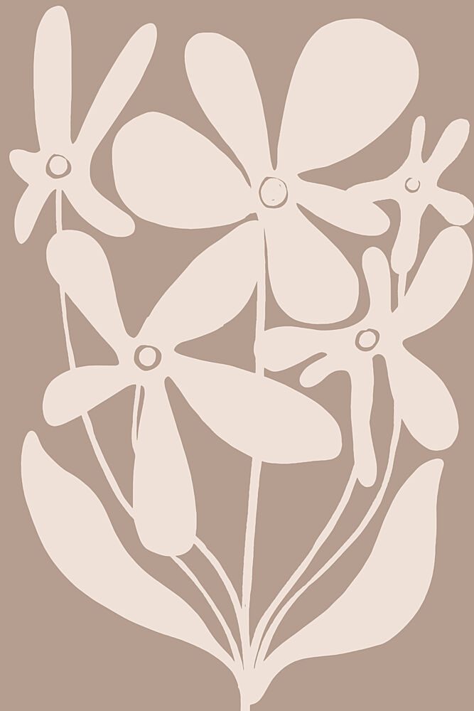 Soft Neutral Bouquet art print by Treechild for $57.95 CAD