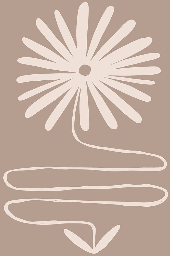 Modern Minimalist Flower art print by Treechild for $57.95 CAD