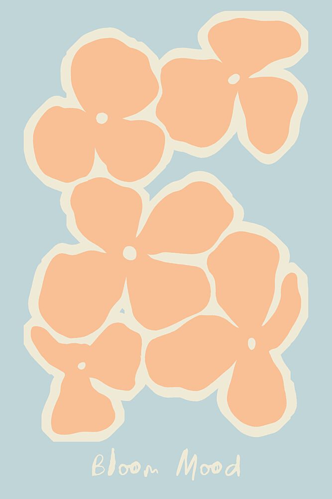 Peach Bloom Mood art print by Treechild for $57.95 CAD