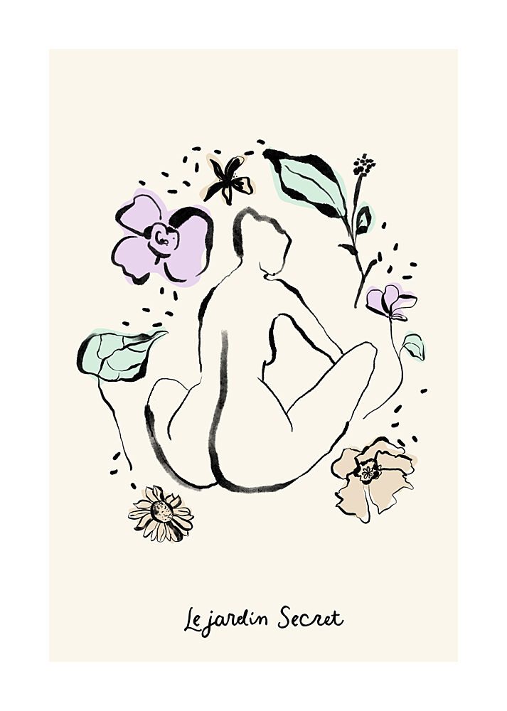 Secret Garden Nude art print by Treechild for $57.95 CAD