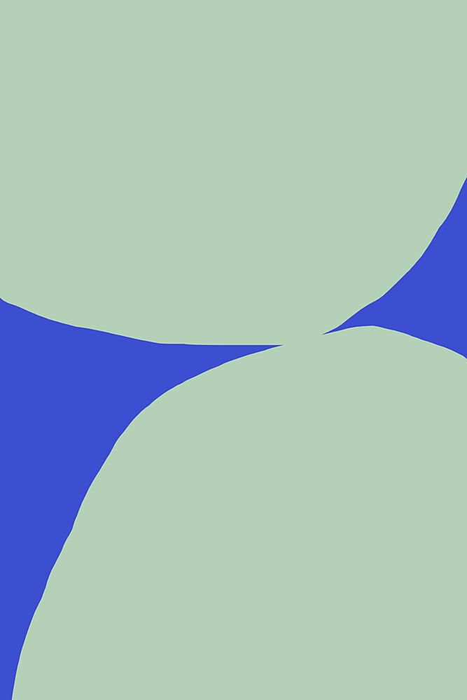 Blue Green Abstract Curves art print by Treechild for $57.95 CAD