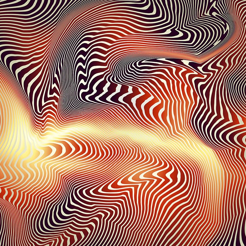 Flowing Golden Waves art print by Angelo Cerantola for $57.95 CAD