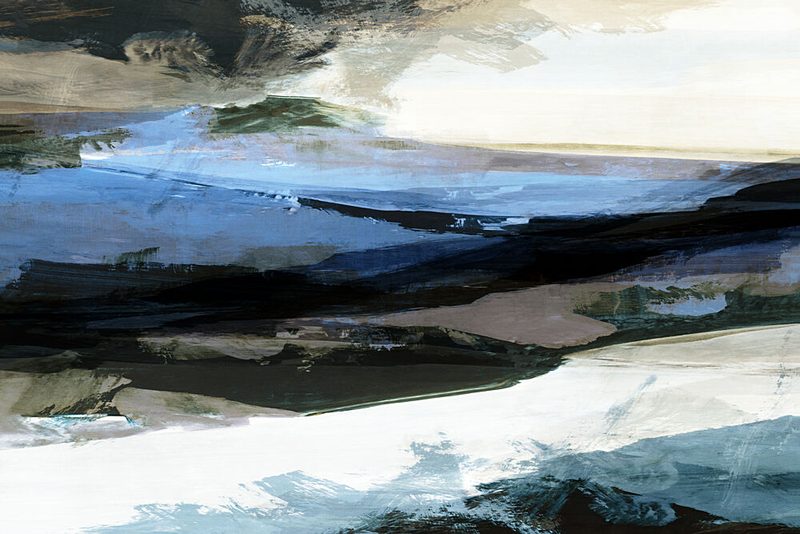 Abstract Blue Waterscape art print by Cartissi for $57.95 CAD