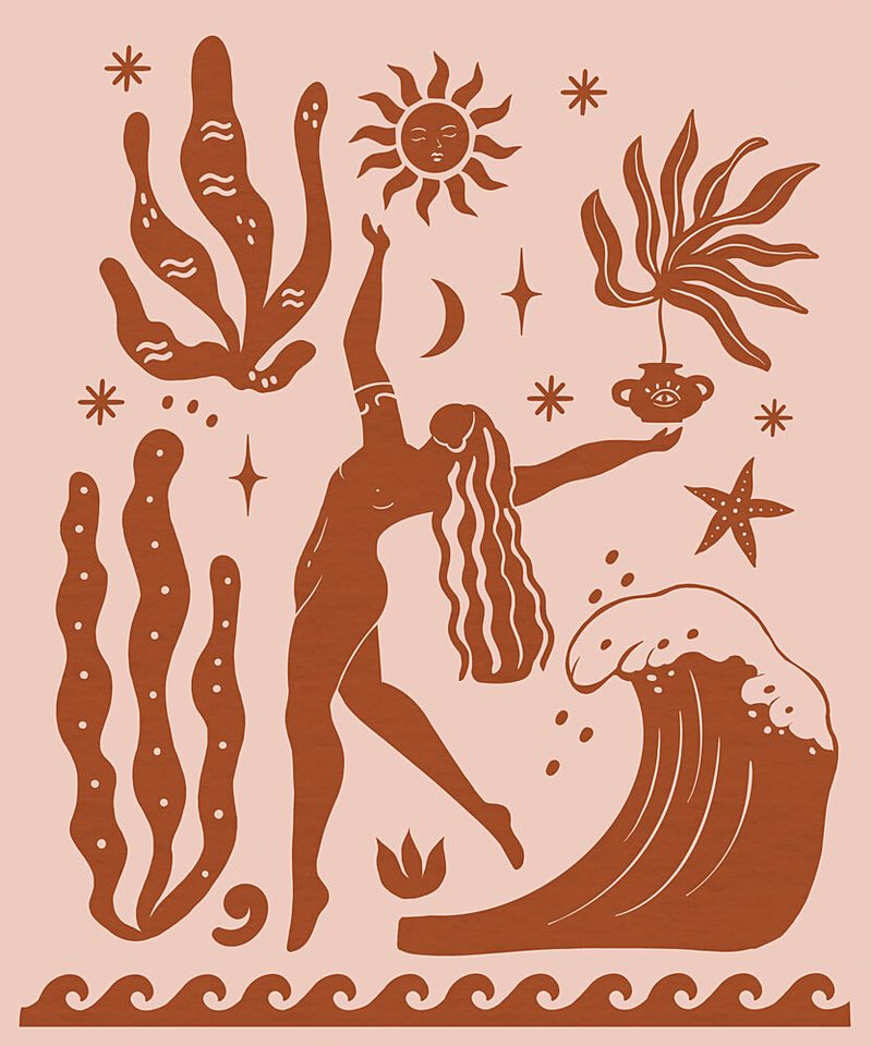 Dancing Ocean Goddess art print by Petra Lizde for $57.95 CAD