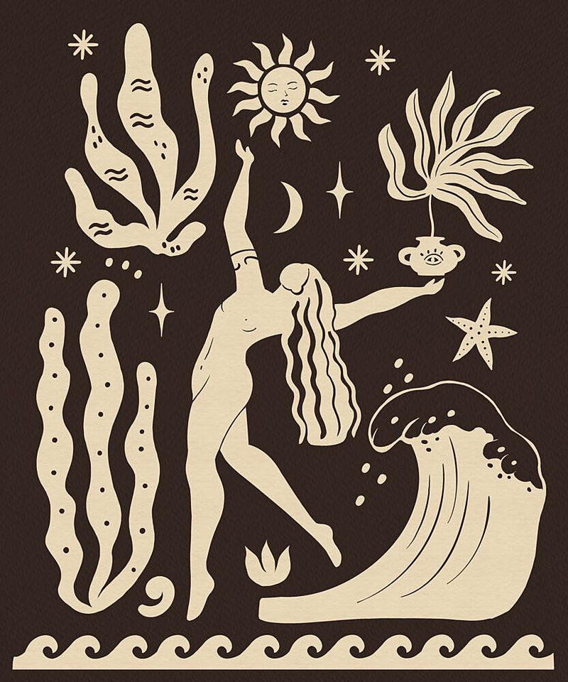 Celestial Ocean Dancer art print by Petra Lizde for $57.95 CAD